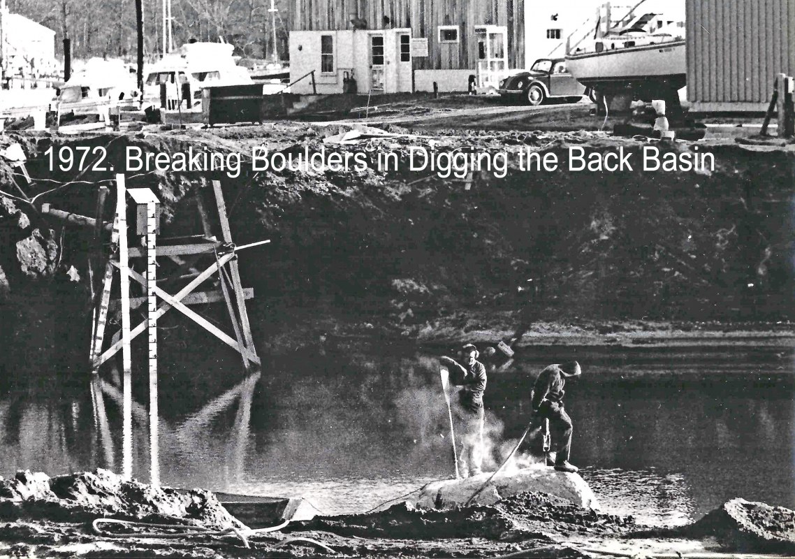 1972 Breaking Boulders in Digging the Back Basin