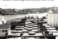 1953 Yard Full of 37' Army Patrol Boats Awaiting Delivery