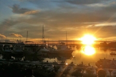 Sunset at the Front docks