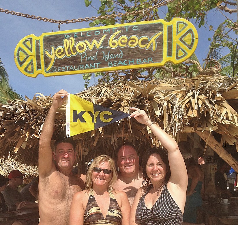 2015 Cheryl & Dale Ferrara, Denise & Patrick Wynn at Pinel Island, Netherland Antilles