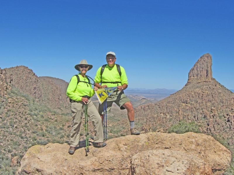 2012 Pat and Jim Laham at Superstition Mt. in Arizona