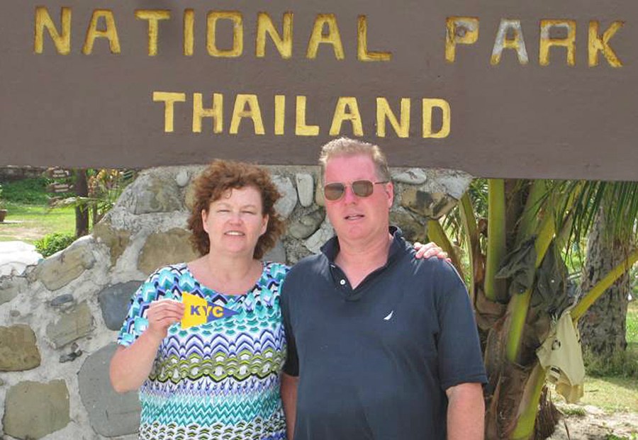 2013 Brenda and David Taylor in Thailand