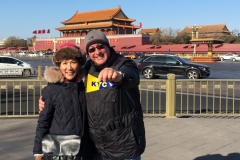 2018 Bill Shields & Judt Hsieh in Tianaman Square. Beijing China