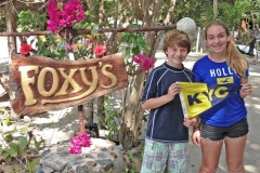 2013 Nikki and Ryan Zeien at Foxy's on Jost van Dyke